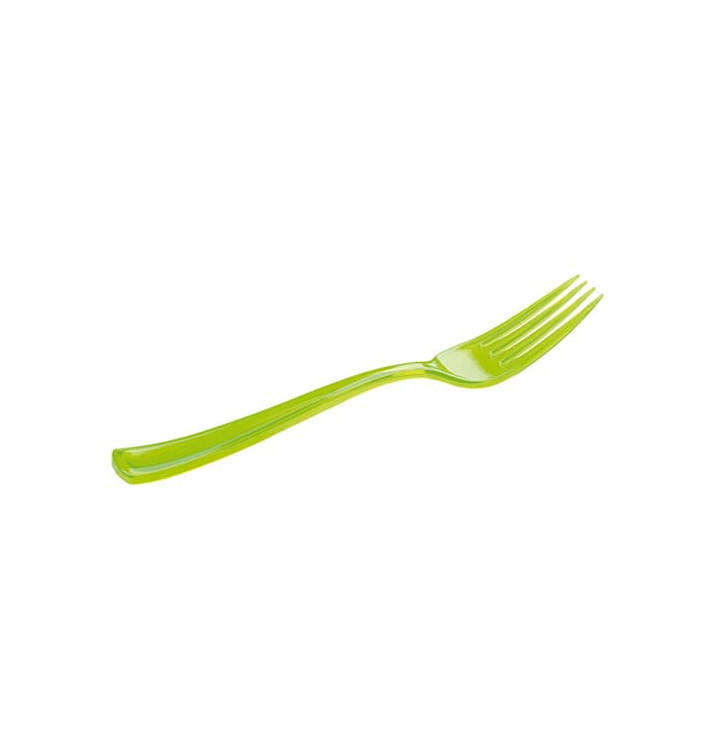 Fourchette Plastique Premium Verte 190mm (180 Unités)