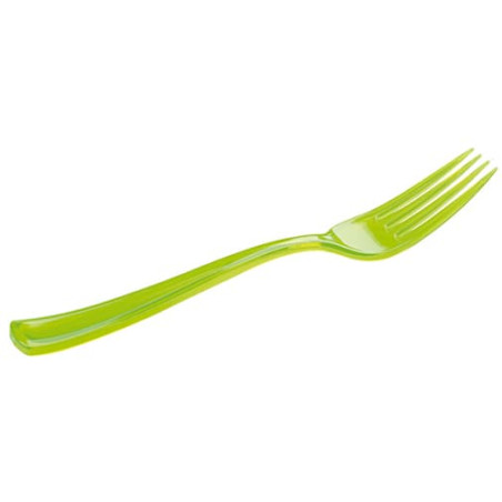 Fourchette Plastique Premium Verte 190mm (180 Unités)