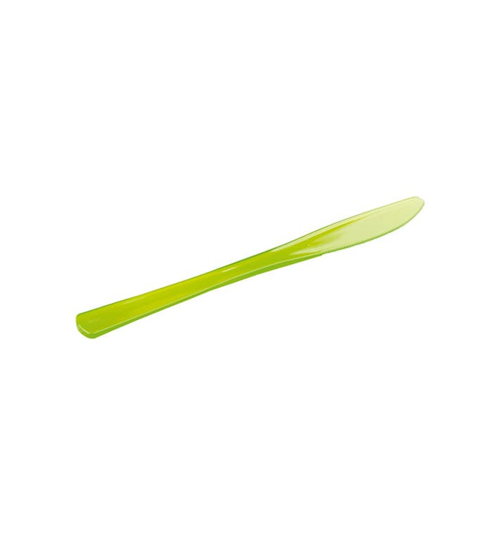 Couteau Plastique Premium Vert 200mm (10 Unités)