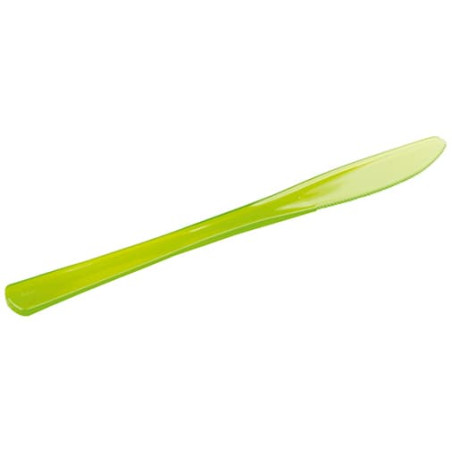 Plastic mes Premium groen 20cm (10 stuks) 