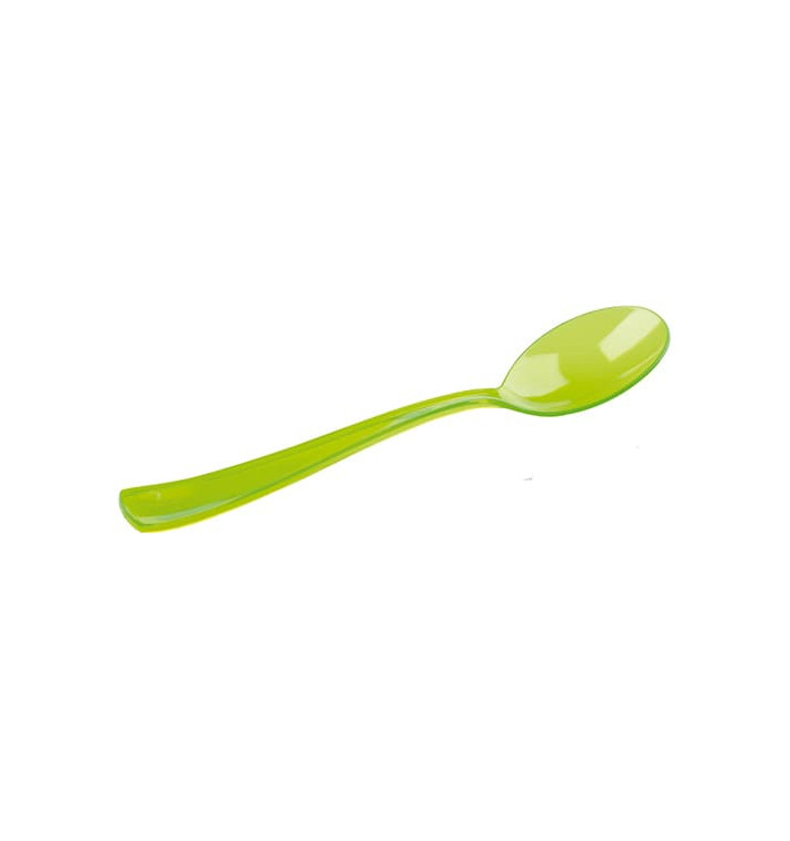 Plastic lepel premium groen 16cm (180 stuks)