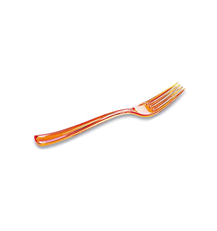 Fourchette Plastique Premium Orange 190mm (10 Unités)