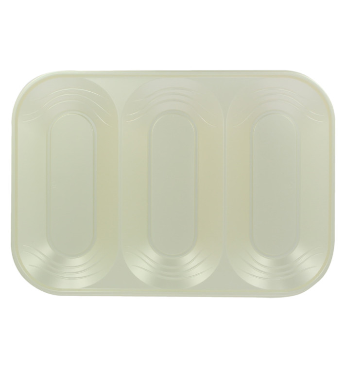 Plateau Plastique PP "X-Table" 3C Perle 330x230mm (2 Utés)