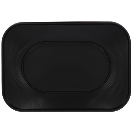 Plateau Plastique PP "X-Table" Noir 33x23cm (2 Utés)