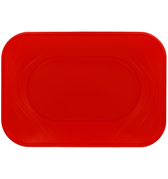 Plateau Plastique PP "X-Table" Rouge 330x230mm (60 Utés)