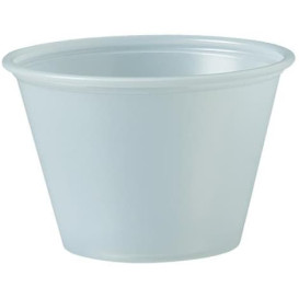 Pot à Sauce Plastique PS Trans. 75ml Ø6,6cm (250 Utés)