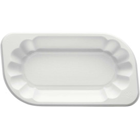 Plateau Plastique PS Blanc 175x95x30mm 250ml (250 Unités)