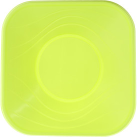 Bol Plastique PP Carré "X-Table" Vert 18x18cm (120 Utés)