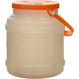 Plastic melk Container met handvat en Deksel 500 ml (10 stuks) 