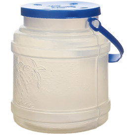 Plastic melk Container met handvat en Deksel 500 ml (10 stuks) 