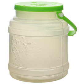 Bouteille Transp. Couvercle et Anse 500 ml (10 Utés)