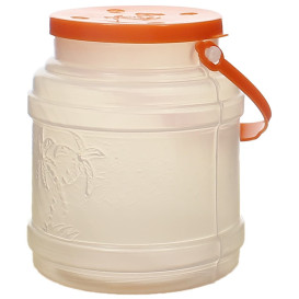 Plastic melk Container met handvat en Deksel 500 ml (10 stuks) 