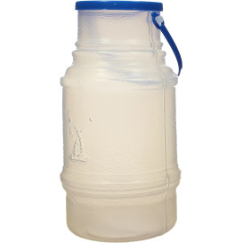 Bouteille Transp. Couvercle et Anse 1000 ml (10 Utés)