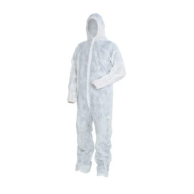 Combinaison TNT PP à Capuche et Velcro Taille XXL (1 Unité)