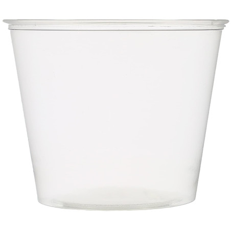 Pot Plastique PET Cristal à Sauce 165ml Ø7,5cm (2.500 Utés)