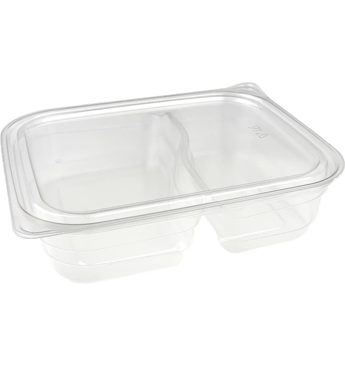 Plastic deli Container PET 2C 220/280ml 18x15x4cm (75 stuks) 