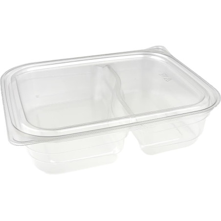 Plastic deli Container PET 2C 220/280ml 18x15x4cm (450 stuks)