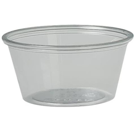 Plastic souffle beker PET transparant 2Oz/60ml Ø6,6cm (250 stuks) 