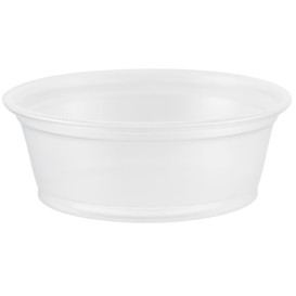 Pot à Sauce Plastique PP Trans. 45ml Ø6,6cm (125 Utés)