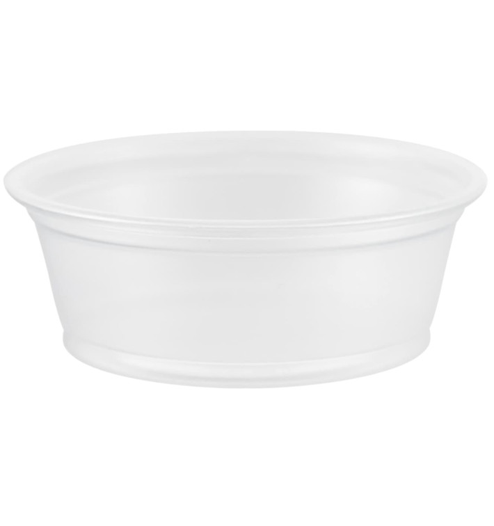 Pot à Sauce Plastique PP Trans. 45ml Ø6,6cm (125 Utés)