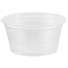 Pot à Sauce Plastique PP Trans. 60ml Ø6,6cm (125 Utés)