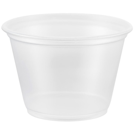 Pot à Sauce Plastique PP Trans. 75ml Ø6,6cm (125 Utés)