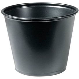 Pot à Sauce Plastique PP Noir 165ml Ø7,3cm (125 Utés)