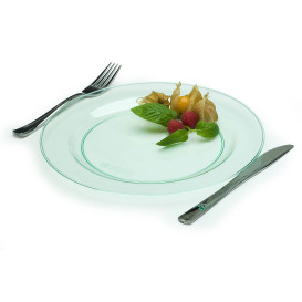 Fourchette argentée en plastique 15 cm (50 unités)