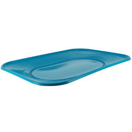 Plateau Plastique PP "X-Table" Turquoise 330x230mm (2 Utés)