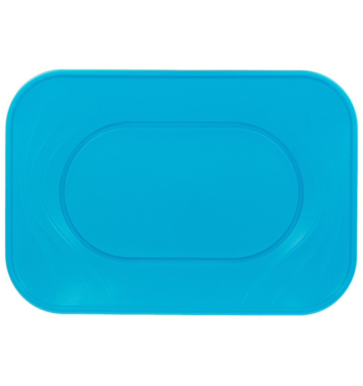 Plateau Plastique PP "X-Table" Turquoise 330x230mm (2 Utés)