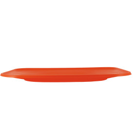 Plastic dienblad microgolfbaar "X-Table" oranje 33x23cm (2 stuks) 