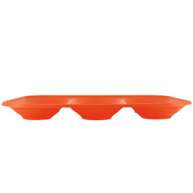 Plateau Plastique PP "X-Table" 3C Orange 330x230mm (2 Utés)