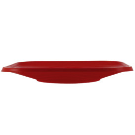 Assiette Plastique PP "X-Table" Rouge 180mm (8 Utés)