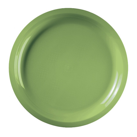 Assiette Dure Réutilisable Vert citron PP Ø29cm (300 Utés)