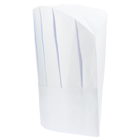 Toque Cuisinier Continental Papier Blanc (100 unités)