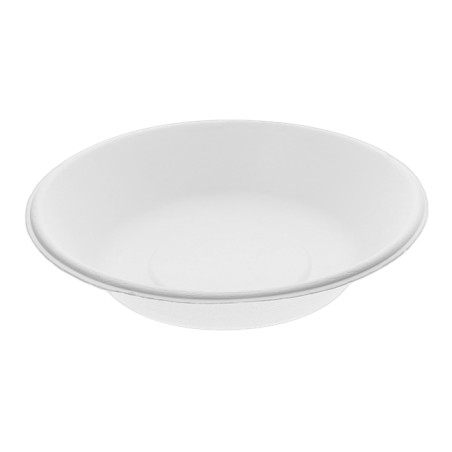 Assiette Creuse Canne à Sucre Blanc Ø18cm (50 Unités)