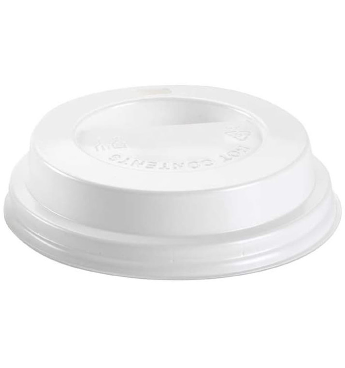 Couvercle Perforé Plastique PS Blanc Ø8,0cm (100 Unités)