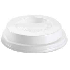 Couvercle avec passage Gobelet Carton 10oz/300ml Ø8,4cm (100 Unités)