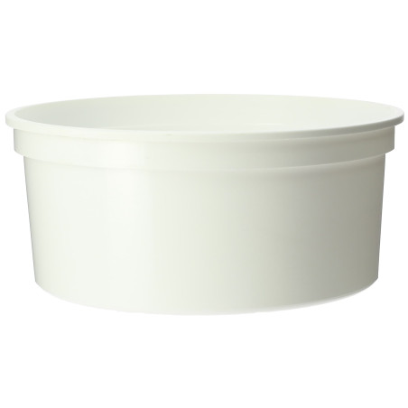 Witte PP Plastic Container 350ml Ø11,5cm (500 Stuks)