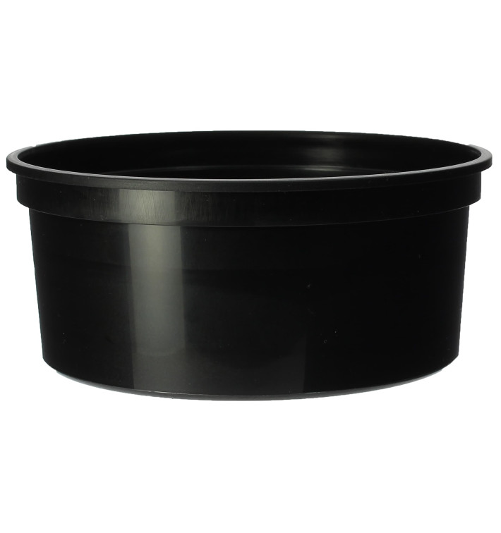 Pot en Plastique Noir 350cc  Ø11,5cm (500 Unités)