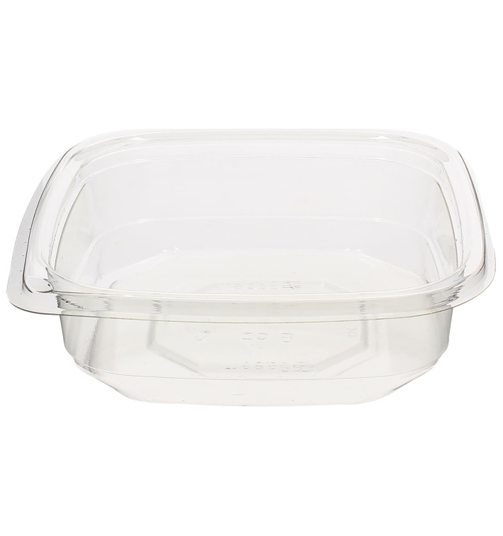 Plastic deli Container PET onverbrekelijk 250ml 12x12x3cm (50 stuks) 