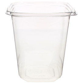 Plastic deli Container PET onverbrekelijk 1000ml 12x12x13cm (50 stuks) 