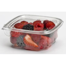 Plastic deli Container PET onverbrekelijk 375ml 12x12x4cm (50 stuks) 