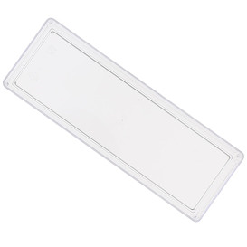 Plastic dienblad PS Rechthoekige vorm transparant 4,6x13cm (50 stuks) 