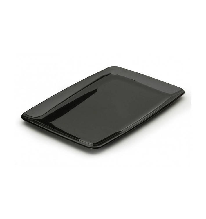 Plateau Rectangulaire dur Noir 20x28 cm (100 Utés)