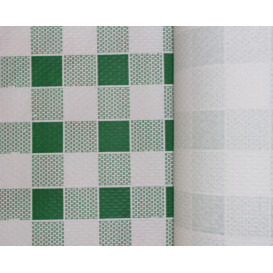 Nappe en papier en Rouleau Carré vert 1x100m 40g (6 Unités)