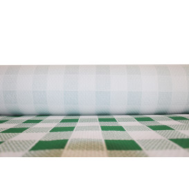 Nappe en papier en Rouleau Carré vert 1x100m 40g (6 Unités)