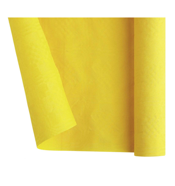 Nappe en Papier en Rouleau Jaune 1,2x7m (25 Utés)