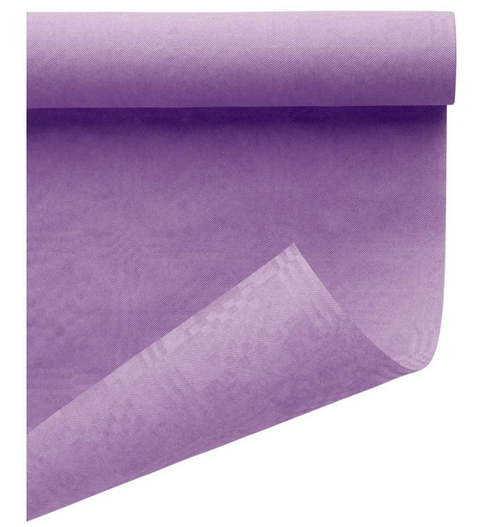 Nappe en Papier en Rouleau Lilas 1,2x7m (25 Utés)