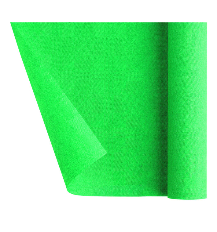 Papieren tafelkleed rol groen 1,2x7m (1 stuk)